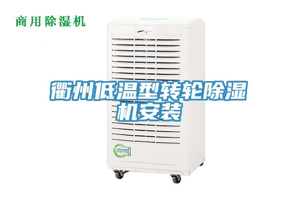 衢州低溫型轉輪除濕機安裝