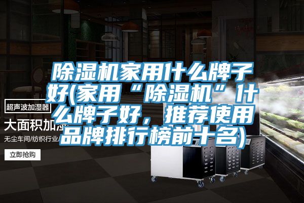 除濕機家用什么牌子好(家用“除濕機”什么牌子好，推薦使用品牌排行榜前十名)